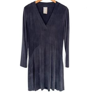 Anthropologie Dolan Left Coast Toute Grey Long Sleeve Swing Dress Size Small